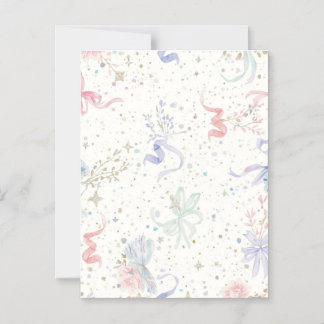 Convite Padrão de Chá de Bebê Confete Pastel | Bl Rosa Sua