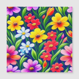 Convite Padrão floral colorido