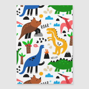 Convite Padrão perfeito dos dinossauros