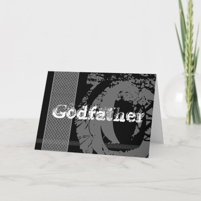 Convite Padrinho de Casamento Pedido - Design Monotono Edg (Frente)