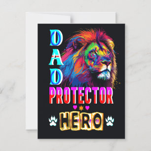 Convite Pai Protetor Herói