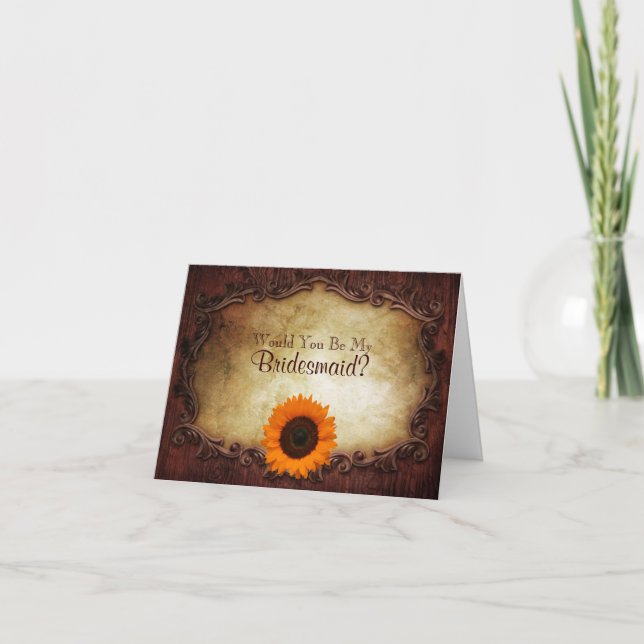 Convite País russo ocidental, você será minha madrinha? (Frente)