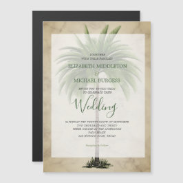 Convite Palm Tree Elegant Chic Wedding