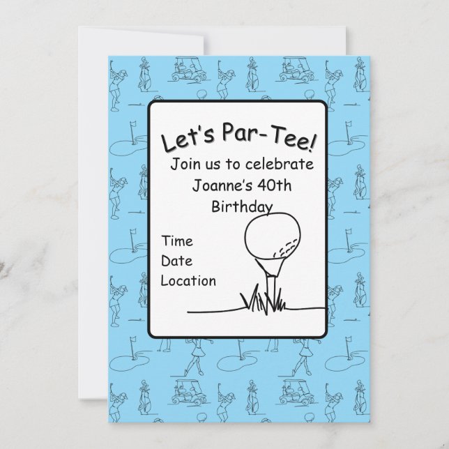 Convite Par-tee (Frente)