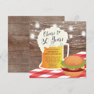 Convite para 30 anos de aniversário