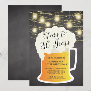 Convite para 30 anos de aniversário