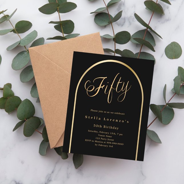 Convite para 50 anos de arco de ouro preto (Criador carregado)