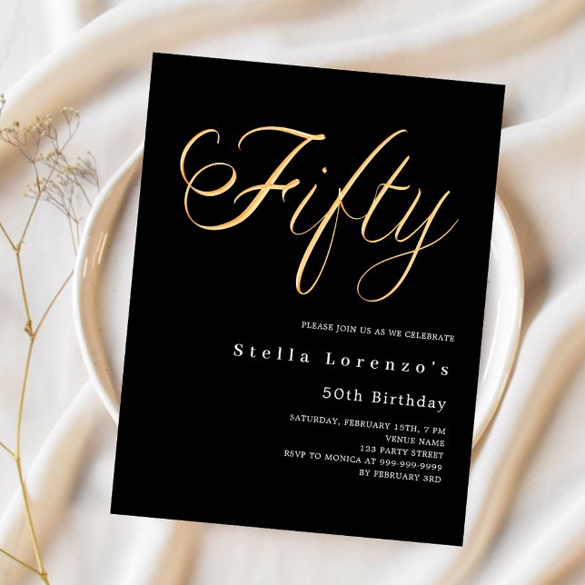 Convite para 50 anos de orçamento de script de our (Criador carregado)