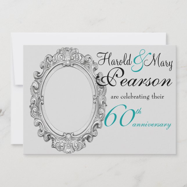 Convite para 60º aniversário de casamento (Frente)