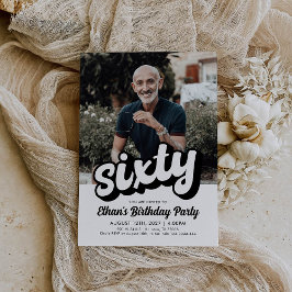 Convite para 60.º aniversário | Sessenta de Aniver