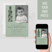 Convite para 70 de aniversário com ano fotográfico