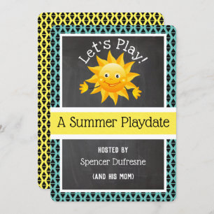 Convite para a apresentação de fotos de verão