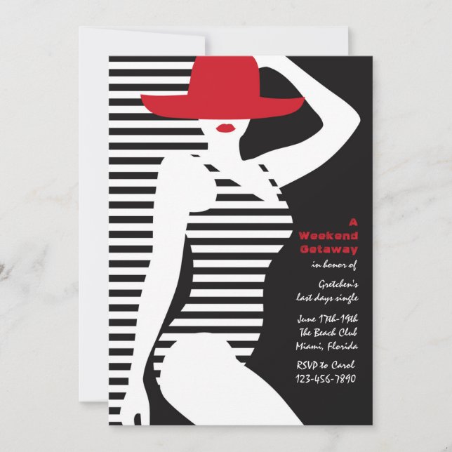 Convite para a Bela Nadadora (Frente)