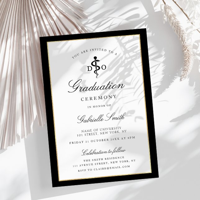 convite para a cerimônia de formatura do DO modern (Criador carregado)