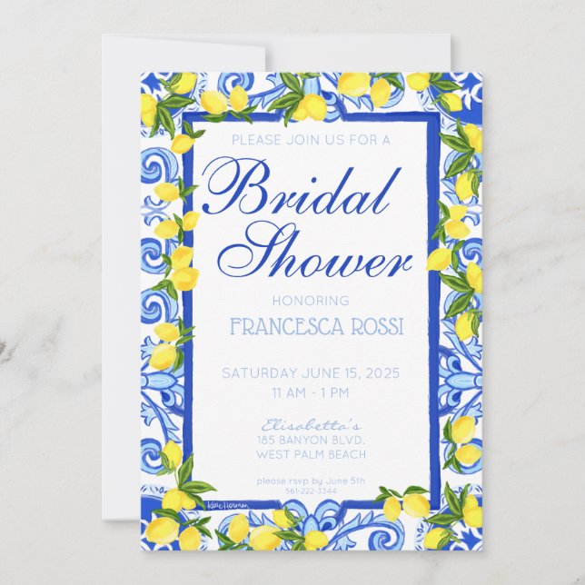 Convite para a Costa de Amalfi (Frente)