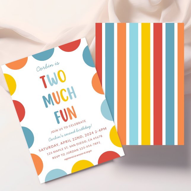 Convite para a Festa de 2º Aniversário do Two Much (Criador carregado)