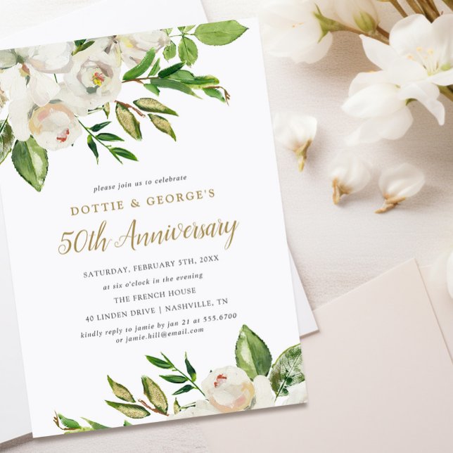 Convite para a Festa de 50º Aniversário da Gilded  (Criador carregado)