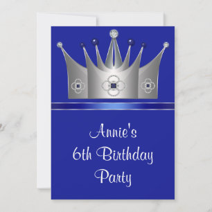 Convite para a Festa de 6 Anos da Coroa da Princes