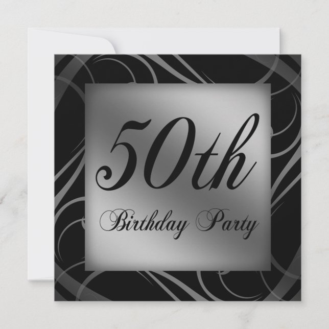 Convite para a Festa de aniversário 50 (Frente)