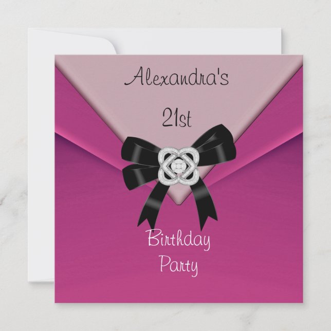 Convite para a Festa de Aniversário de 21 Anos da  (Frente)