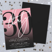 Convite para a Festa de Aniversário de 30 Anos Pin