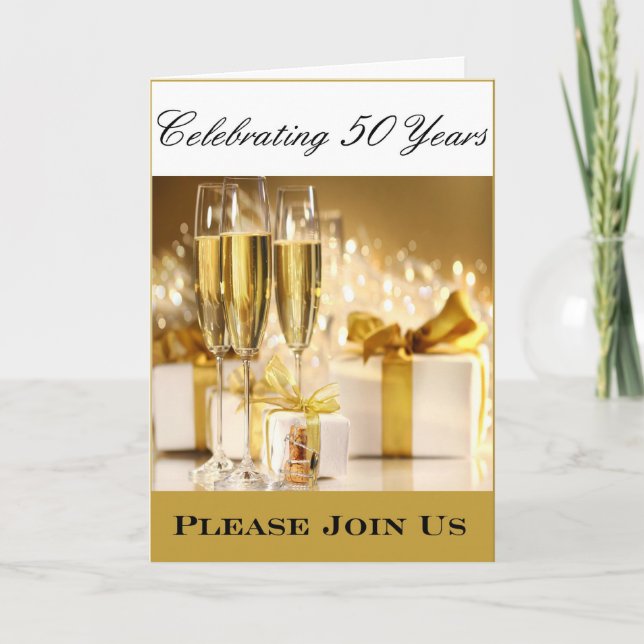 Convite para a Festa de Aniversário de 50 anos da  (Frente)