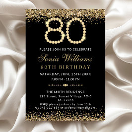 Convite para a Festa de Aniversário de 80 anos Bla