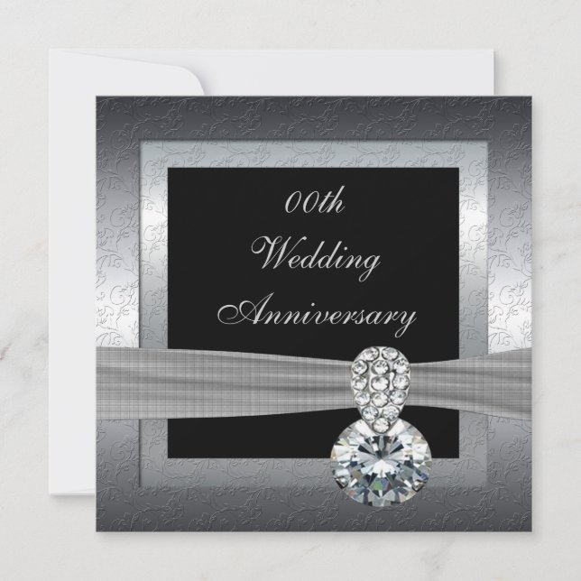 Convite para a Festa de Aniversário de Bodas de Pr (Frente)