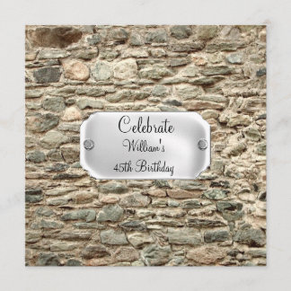 Convite para a Festa de Aniversário de Stone