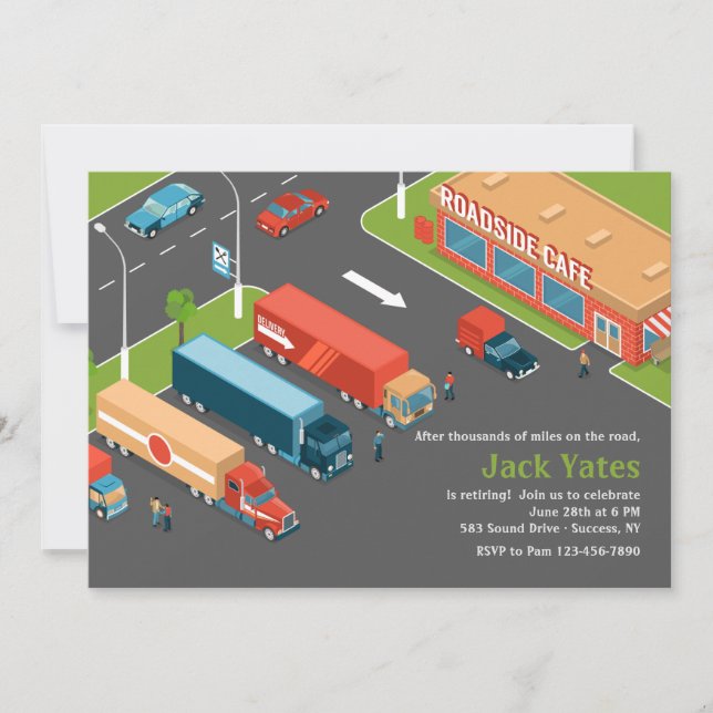 Convite para a Festa de Aposentadoria do Motorista (Frente)