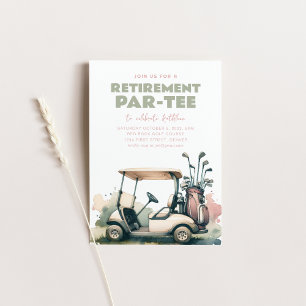 Convite para a Festa de Aposentadoria Time to Par-