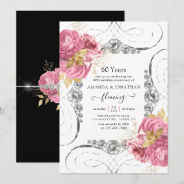 Convite para a Festa de Bodas de Diamante de 60 an