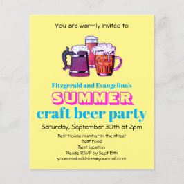 Convite para a Festa de Cerveja de Verão