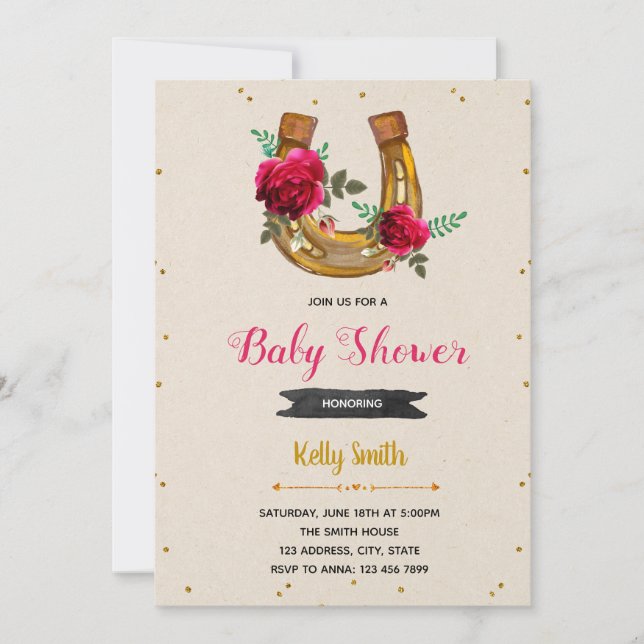 convite para a festa de corrida para a rosa (Frente)