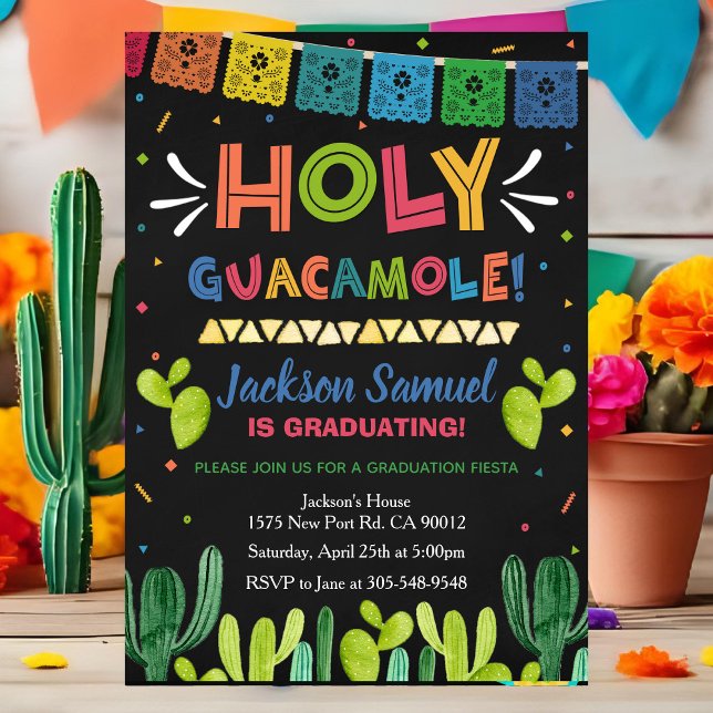 Convite para a Festa de Formatura Holy Guacamole (Criador carregado)