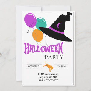 Convite para a Festa de Halloween do Burro