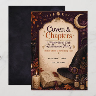 Convite para a Festa de Halloween do Clube do Livr