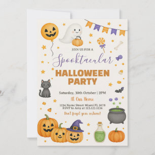 Convite para a Festa de Halloween Espetacularmente