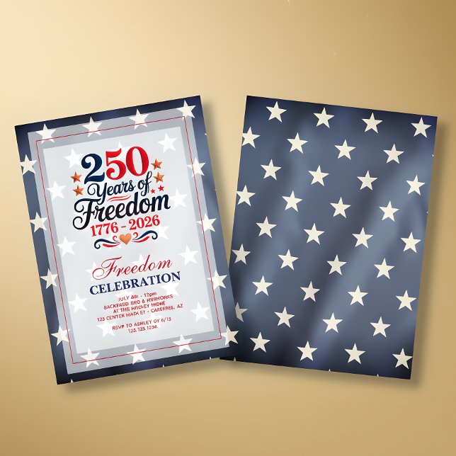 Convite para a Festa de Liberdade do 250º Aniversá (Criador carregado)