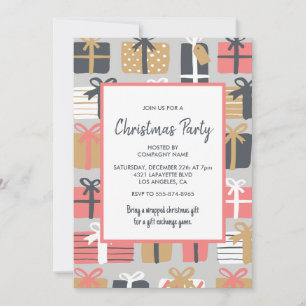 Convite para a Festa de Natal da Empresa Presentes