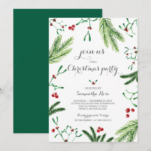 Convite para a Festa de Natal - Verdura