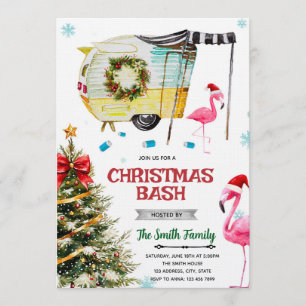 Convite para a Festa de Natal White Trash Bash