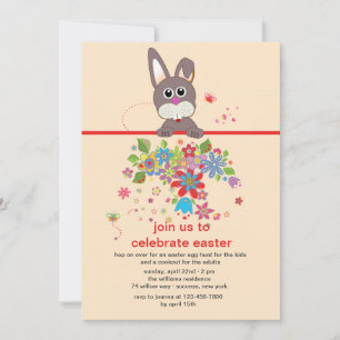 Convite para a Festa de Páscoa Olhando para Você