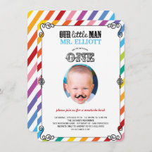 Convite para a Festa de primeiro aniversario do Ba