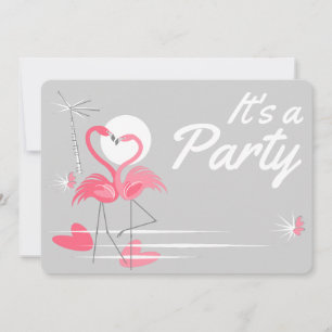 Convite para a Festa do Amor dos Flamingos