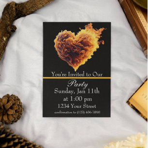 Convite para a Festa do Fogo Inferno de Diversão U