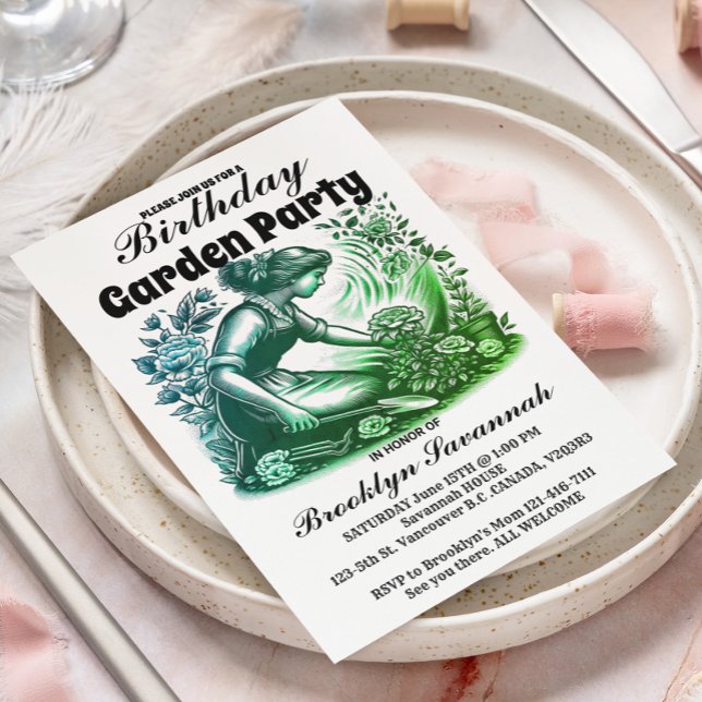 Convite para a Festa dos Jardineiros da Festa no J (Criador carregado)