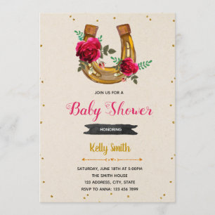 Convite para a festa Run for the rose