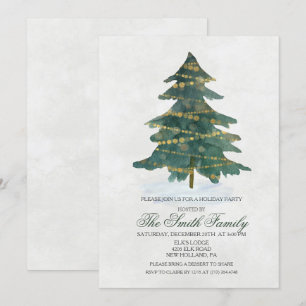 Convite para a Glitter de Árvore de Natal de Feri