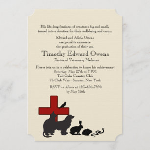 Convite para a graduação da Escola Veterinária de